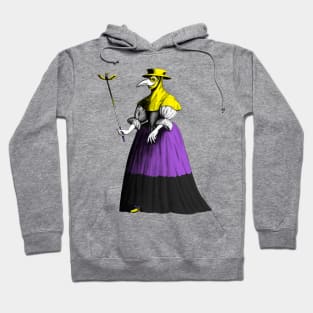 Enby lady Plague Doctor Hoodie